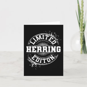 Herring Funny Familienname Tree Geburtstag Wieders Karte