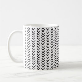 Herringbone Black & White Kaffeetasse