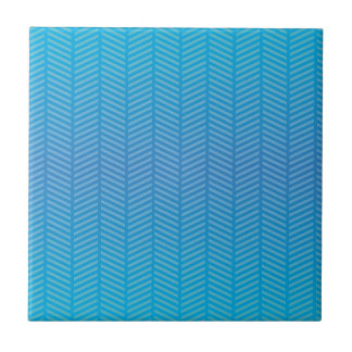 Herringbone Blue Aquamarine Fliese