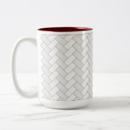Herringbone-Tasse Zweifarbige Tasse