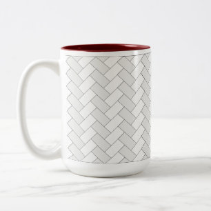 Herringbone-Tasse Zweifarbige Tasse