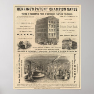 Herring's Patent Champion Safes Poster