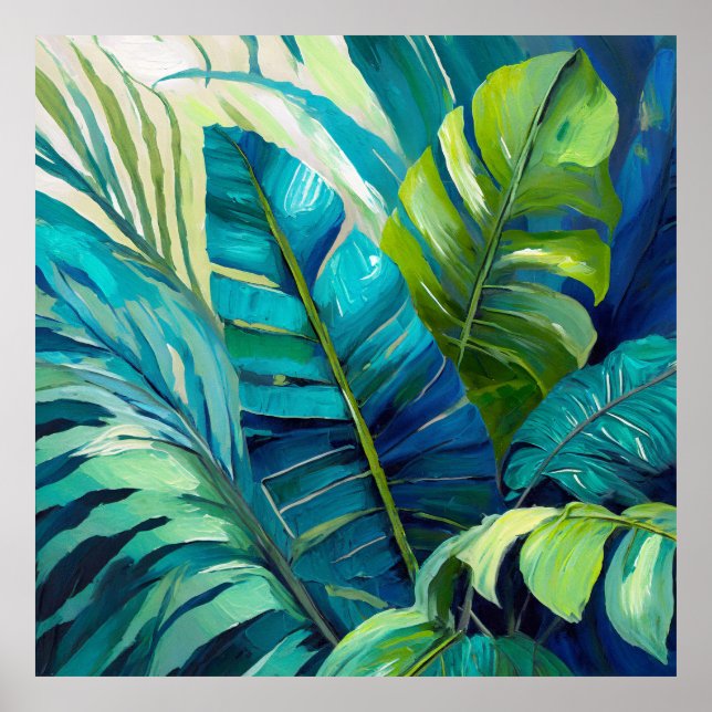 Herrlich, botanisch, Monstera Triptych Poster (Vorne)