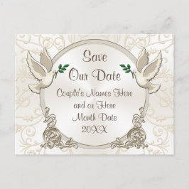 Herrlich Gerettet unsere Datumsfarben, Textfarben Ankündigungspostkarte