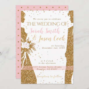 Herrlich - Goldrosa EINLADUNG 1