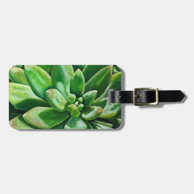 Herrlich im Grün Gepäckanhänger (Vorderseite horizontal)