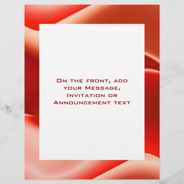 herrlich rot flyer (Vorne)