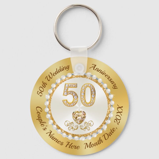 Herrliche, 50 Jahre Jubiläumsfavors CHEAP, Golden Schlüsselanhänger (Vorderseite)