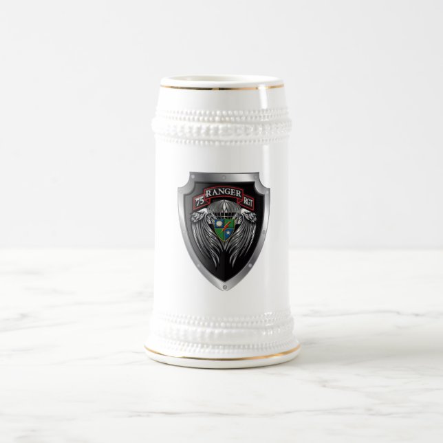 Herrliche 75. Ranger Regimental Scroll Bierglas (Mittel)