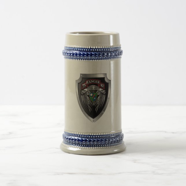 Herrliche 75. Ranger Regimental Scroll Bierglas (Mittel)