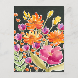 Herrliche Ansammlung - Rosa und orange Blume Postkarte