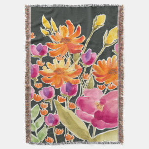 Herrliche Ansammlungs-- rosa und orange Blumen Decke