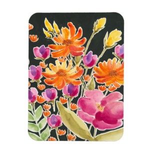 Herrliche Ansammlungs-- rosa und orange Blumen Magnet