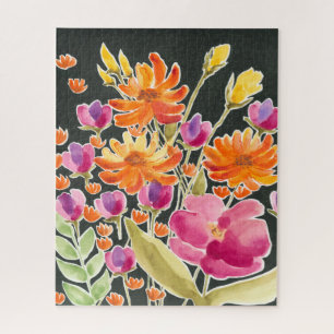 Herrliche Ansammlungs-- rosa und orange Blumen Puzzle