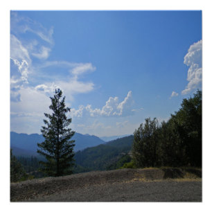 Herrliche Aussicht auf das Hayfork-Tal... Poster