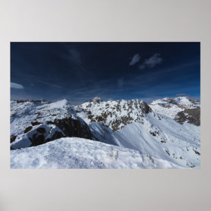 Herrliche Aussicht vom Berg Viševnik, Slowenien Poster