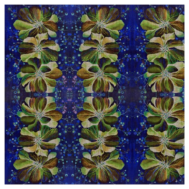 Herrliche Delphinium-Blume handgemalt Stoff (Muster)