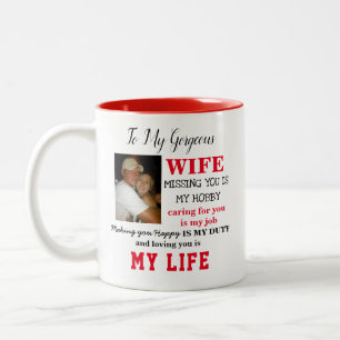 Herrliche Ehefrau-Tasse Zweifarbige Tasse