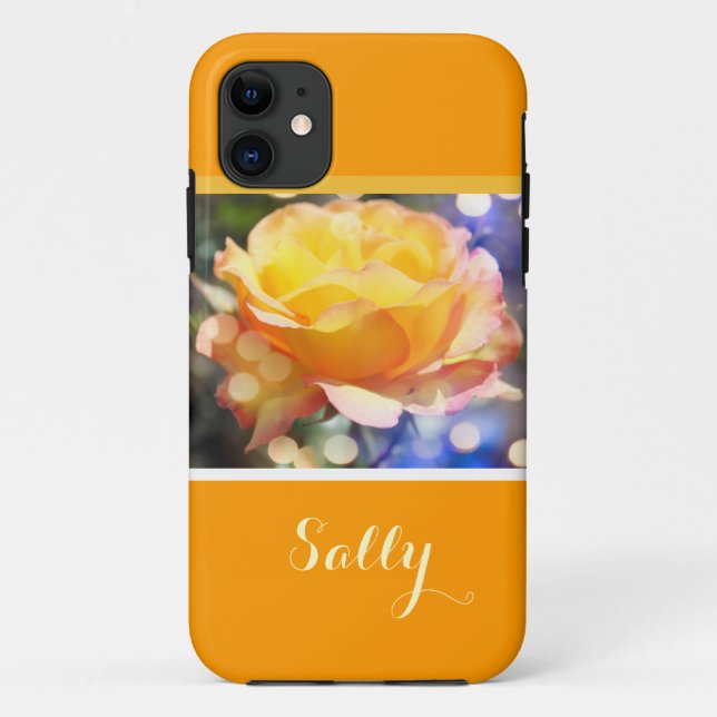 Herrliche, elegante Rosenrose-Blume mit Namen Case-Mate iPhone Hülle (Rückseite)