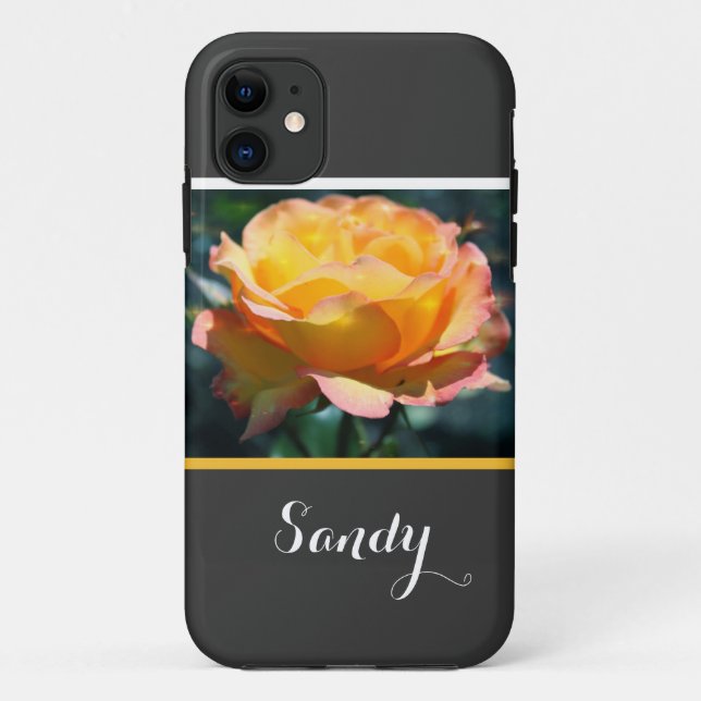 Herrliche, elegante Rosenrose-Blume mit Namen Case-Mate iPhone Hülle (Rückseite)
