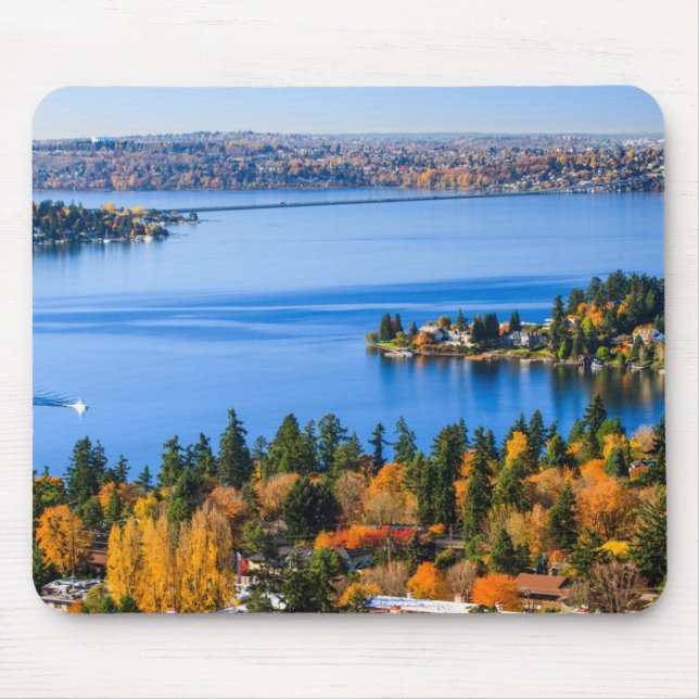 Herrliche Farben des Falles bei Bellevue Mousepad (Vorne)