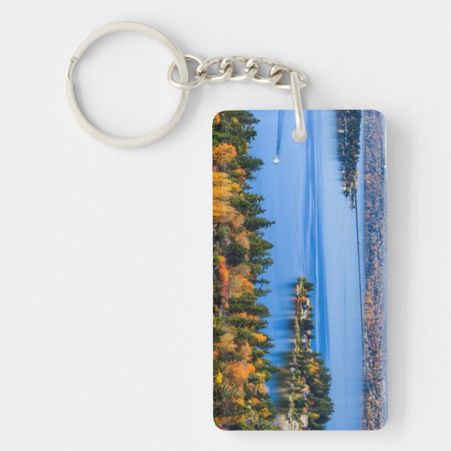 Herrliche Farben des Falles bei Bellevue Schlüsselanhänger (Vorderseite)