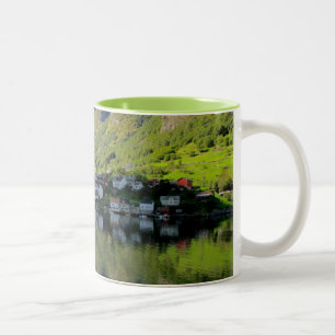 Herrliche Fjorde, Norwegen Zweifarbige Tasse