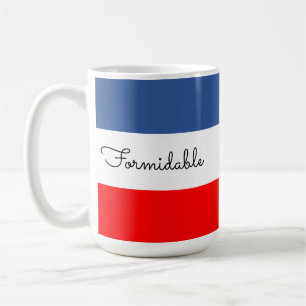 Herrliche französische Flagge Kaffeetasse