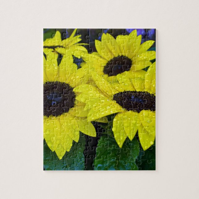 HERRLICHE GARTEN-SONNENBLUMEN PUZZLE (Vertikal)