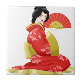 Herrliche japanische Frau Fliese