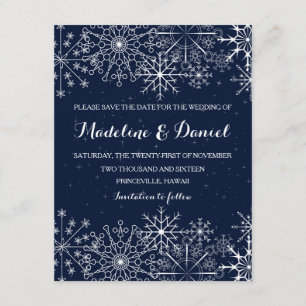 Herrliche Karten des Schneeflocke-Winters Save the