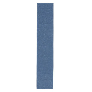 Herrliche Marine-Blau-Leder-Beschaffenheit Mittelgroßer Tischläufer