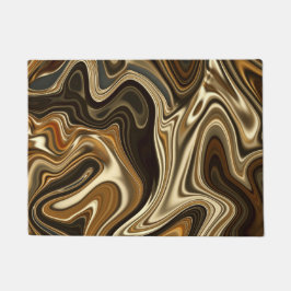 Herrliche Marmorart - warmes Braun Fußmatte