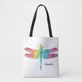 Herrliche Regenbogenwatercolor-Libelle