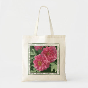 Herrliche Rosa-Pony auf Leinwand Tote-Tasche. Tragetasche