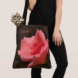 Herrliche rosa Rose, personifizieren mit Namen