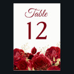 Herrliche Rote Rosen & Hochzeiten oder Quinceanera Tischnummer<br><div class="desc">Herrliche Rote Rosen & Gold Wedding oder Quinceanera Tischnummer Siehe Niche und Nest Laden für Set.</div>