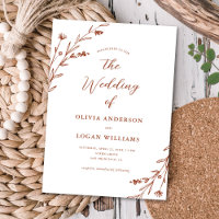 Herrliche Rustikale Terracotta Wildblume Boho Wedd