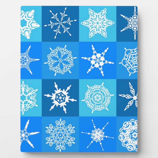 HERRLICHE SCHNEEFLOCKEN FOTOPLATTE (Vorderseite)