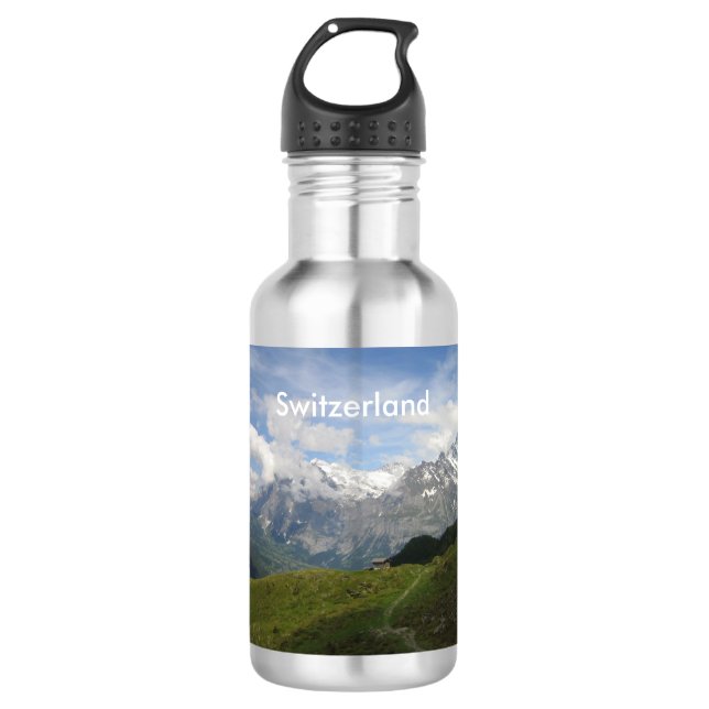 Herrliche Schweizer Landschaft Trinkflasche (Vorderseite)