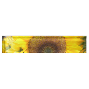 Herrliche Sonnenblume Namensplakette