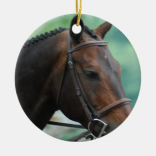 Herrliche Warmblood Pferdeverzierung Keramik Ornament