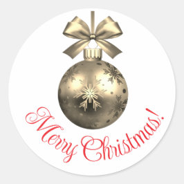 Herrliche Weihnachtsaufkleber Runder Aufkleber