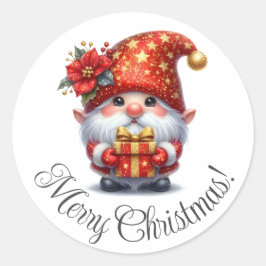 Herrliche Weihnachtsaufkleber Runder Aufkleber