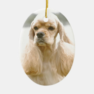 Herrlicher Amerikaner Cocker spaniel Keramikornament