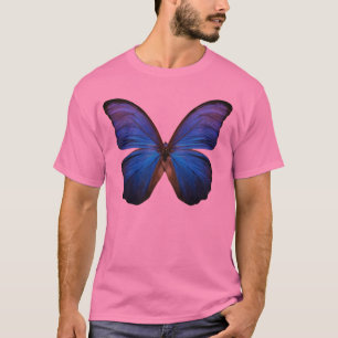 Herrlicher blauer Morpho Schmetterling T-Shirt