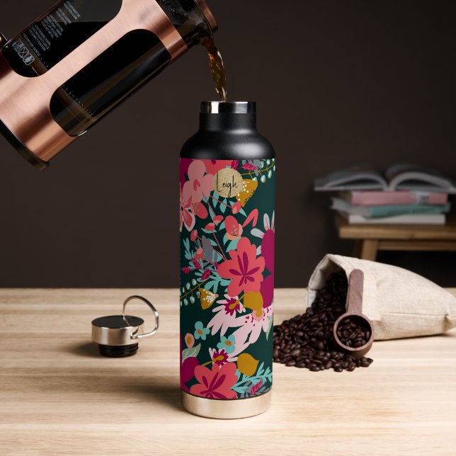 Herrlicher Garten Freude Trinkflasche (Kaffee (gedreht))