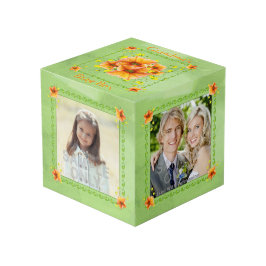 Herrlicher orange Petunie-Großmutterbrag-Kasten Würfel