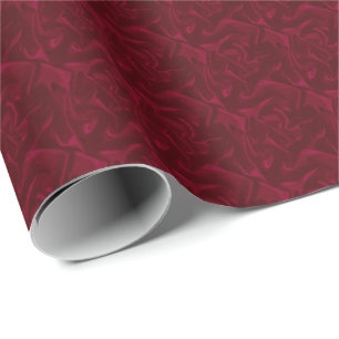 Herrlicher reicher roter Satin-Blick Burgunders Geschenkpapier