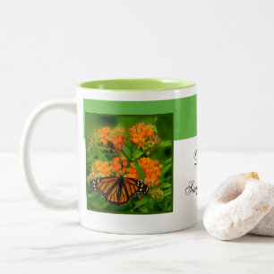 Herrlicher Schmetterling Zweifarbige Tasse